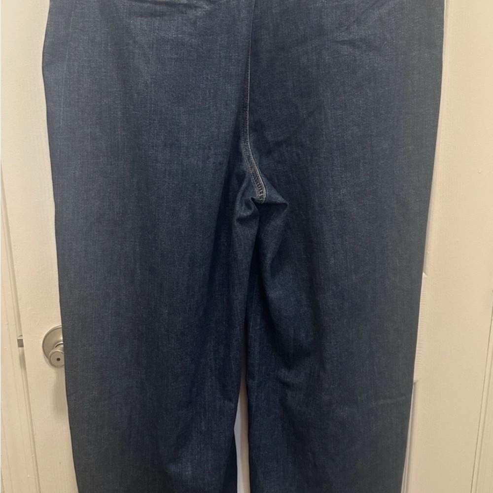 Chico's Dark Blue Flare palazzo Jeans - Picture 7 of 10